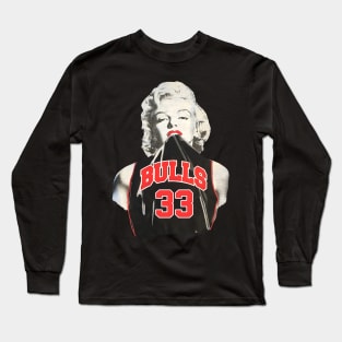 Marilyn Monroe Chicago Scottie Pippen Long Sleeve T-Shirt